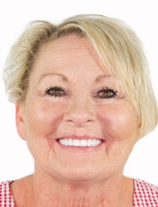 Close up of person smiling